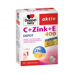 Doppelherz Vitamin C 400 + Cink + Vitamin E Depo