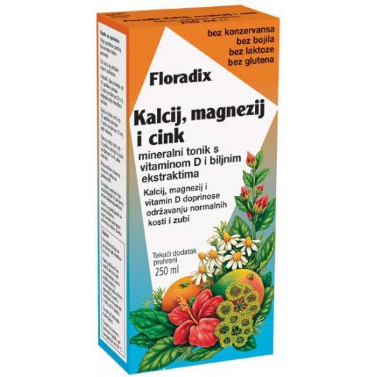Floradix tecni Kalcijum, Magnezijum i Zinc 250ml