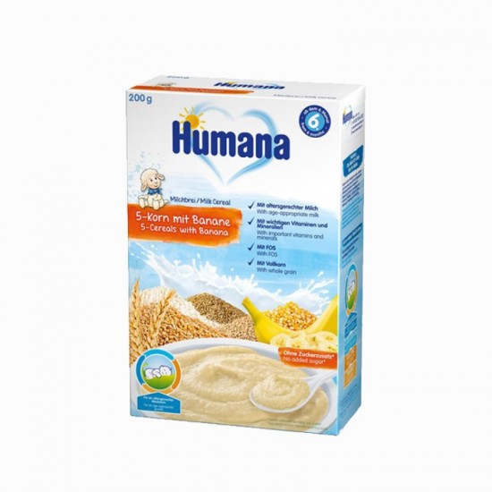 Humana 5 zitarica i keks mlijecna kasica 6+m a200mg